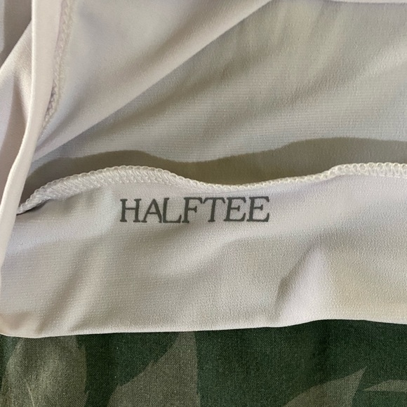 New Medium White 3/4 sleeve Half Tee - Picture 2 of 3